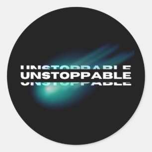 Niet te stoppen, Motivatie, Inspirerend Ronde Sticker