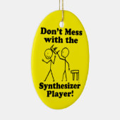 Niet te veel met de Synthesizer Player Keramisch Ornament (Rechts)