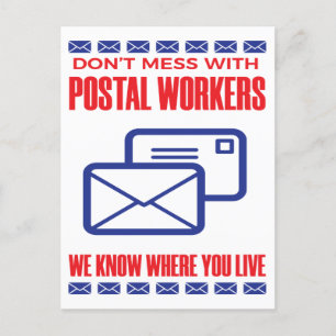 Niet te veel met posterijen. briefkaart