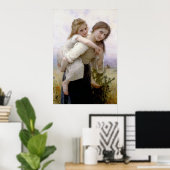 Niet te veel om 1895 Bouguereau-Poster mee te neme Poster (Thuiskantoor)