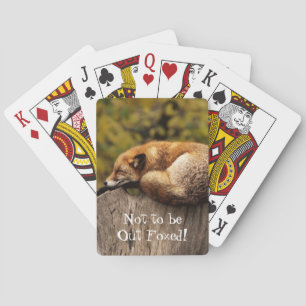 Niet te worden Out Foxed Fox Animal Speelkaarten