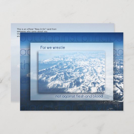 Niet tegen koorts en bloed briefkaart (Voorkant / Achterkant)