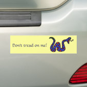 Niet tegen me lopen! Snake sticker (Op auto)