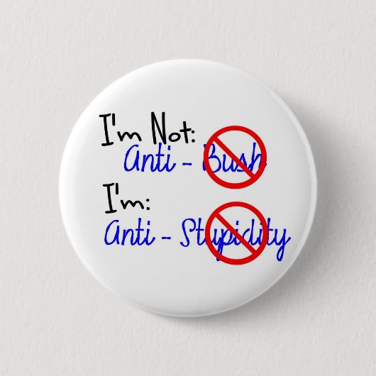 Niet tegen Struik, antistollingsgraad Ronde Button 5,7 Cm (Voorkant)