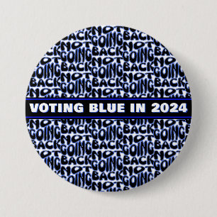 NIET TERUG GAAN RONDE BUTTON 7,6 CM