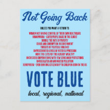 Niet terug gaan Stem Blauw uit de stemming
