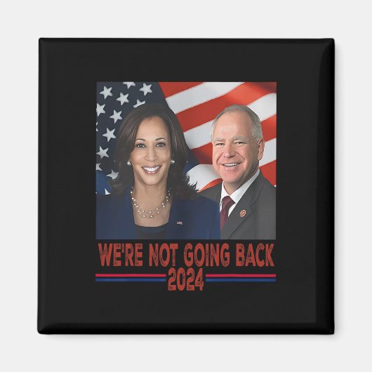 Niet terug Kamala Harris Tim Walz Magneet (Voorkant)
