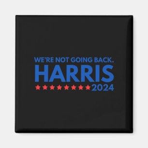 Niet teruggaan Kamala Harris 2024 Design Magneet