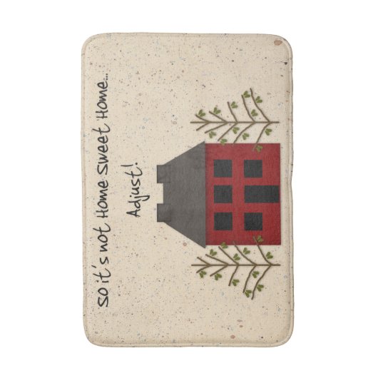 Niet thuis - Zoete thuisbioscoop Badmat (Voorkant Verticaal)