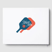 Niet-traditioneel pickleball bruiloft gastenboek (Achterkant)