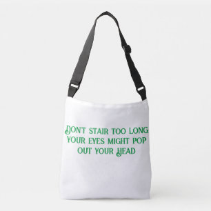 Niet trappen crossbody tas