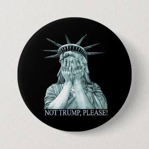 Niet Trump, alsjeblieft. Ronde Button 7,6 Cm