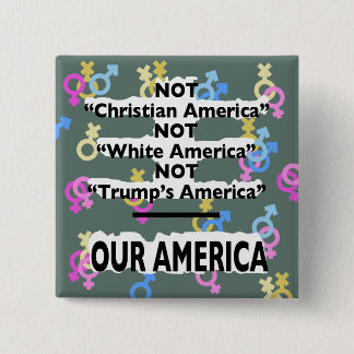 Niet "Trump's America" Gender/Sexuality Pin Vierkante Button 5,1 Cm