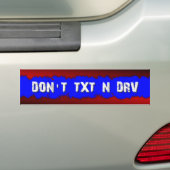 NIET TXT N DRV - 3D BUMPERSTICKER (Op auto)