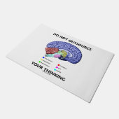 Niet uitbesteden van uw denkende hersenanatomische deurmat (Schuin)