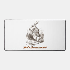 Niet uitstellen! White Rabbit Watch Wonderland Bureaumat