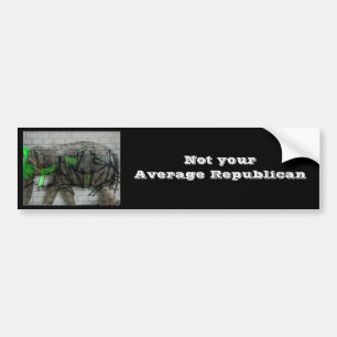 Niet uw Avg Republican Bumpersticker
