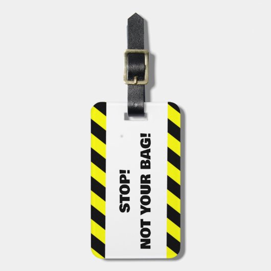 Niet uw bagagelabel (Voorkant verticaal)