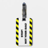 Niet uw bagagelabel (Achterkant verticaal)