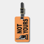 Niet uw grappige ontwerp met uw vinger bagagelabel (Voorkant verticaal)