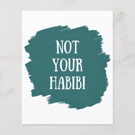 Niet Uw Habibi (Voorkant)