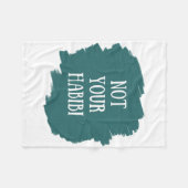 Niet Uw Habibi Fleece Deken (Voorkant (Horizontaal))