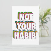 Niet Uw Habibi Kaart (Staand voorkant)