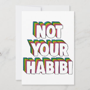 Niet Uw Habibi Kaart