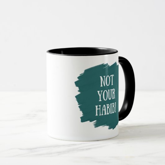 Niet Uw Habibi Mok (Voorkant rechts)