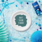 Niet Uw Habibi Papieren Bordje (Feest)