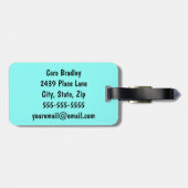 Niet van de jouwe! Funny Custom Bagagelabel - Blue (Achterkant horizontaal)