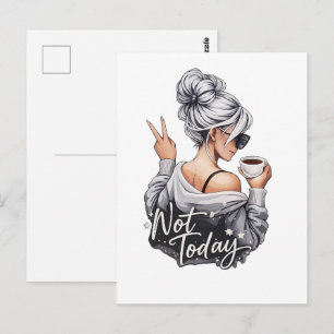 Niet vandaag briefkaart