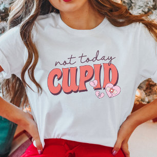 Niet vandaag Cupid, anti-Valentijnsdag T-shirt
