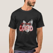 Niet vandaag Cupido - Check geruite harten - Anti T-shirt (Voorkant)