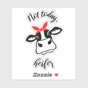 Niet vandaag de heifer sticker