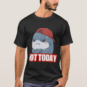 Niet Vandaag! Grappige Chibi Haai T-shirt