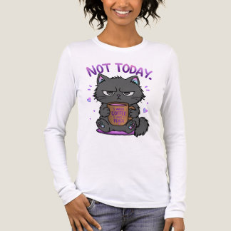 Niet Vandaag Grumpy Cat Coffeeliefhebber Schattig Tri-Blend Shirt