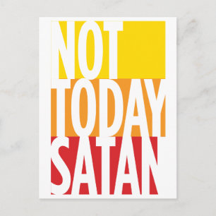 Niet vandaag het Satan Pandemic Briefkaart