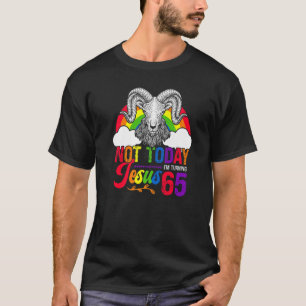 Niet vandaag Jezus... ik zet 65 regenboogschaap te T-shirt