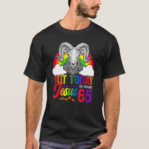 Niet vandaag Jezus... ik zet 65 regenboogschaap te T-shirt