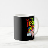 Niet vandaag Jezus Rainbow Satanic niet vandaag Koffiemok (Voorkant rechts)