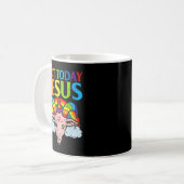 Niet vandaag Jezus Rainbow Satanic niet vandaag Koffiemok (Voorkant links)