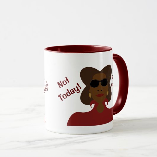 Niet vandaag koffie-Mok Mok (Voorkant rechts)