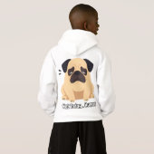 Niet vandaag Mens - Funny Pug Meme T-shirt (Achterkant volledig)