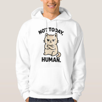 Niet Vandaag Mens – Grappig Chagrijnig Kat T-Shirt