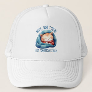 Niet vandaag, niet morgen - Introverte Cat Humor Trucker Pet