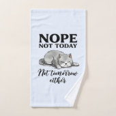 Niet vandaag, niet morgen - Sleepy Cat Bad Handdoek (Handdoek)