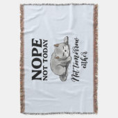 Niet vandaag, niet morgen - Sleepy Cat Deken (Voorkant Verticaal)