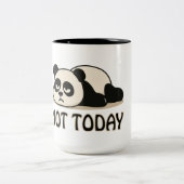Niet vandaag Panda Tweekleurige Koffiemok (Center)