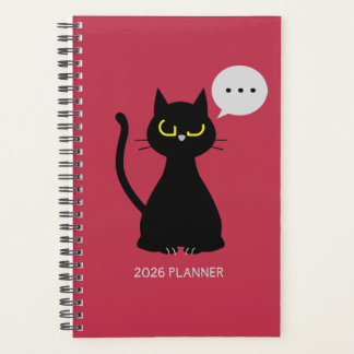 NIET VANDAAG! Planner voor chagrijnige zwarte katt
